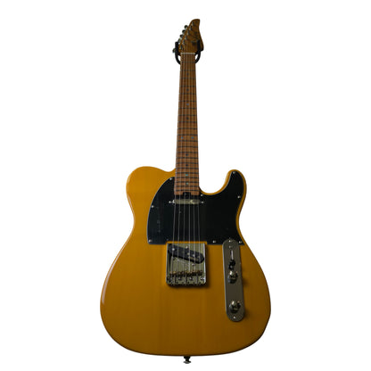 Electric Guitar Soloking MT-1 Ash Fmn With Roasted Flame Neck In Butterscotch Blonde Nafiri Special Run Jescar