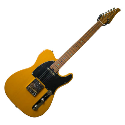 Electric Guitar Soloking MT-1 Ash Fmn With Roasted Flame Neck In Butterscotch Blonde Nafiri Special Run Jescar