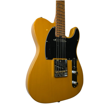 Electric Guitar Soloking MT-1 Ash Fmn With Roasted Flame Neck In Butterscotch Blonde Nafiri Special Run Jescar
