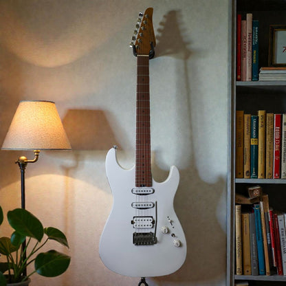 Electric Guitar Soloking MS-1 Custom 22 HSS Flat Top In Satin White Matte