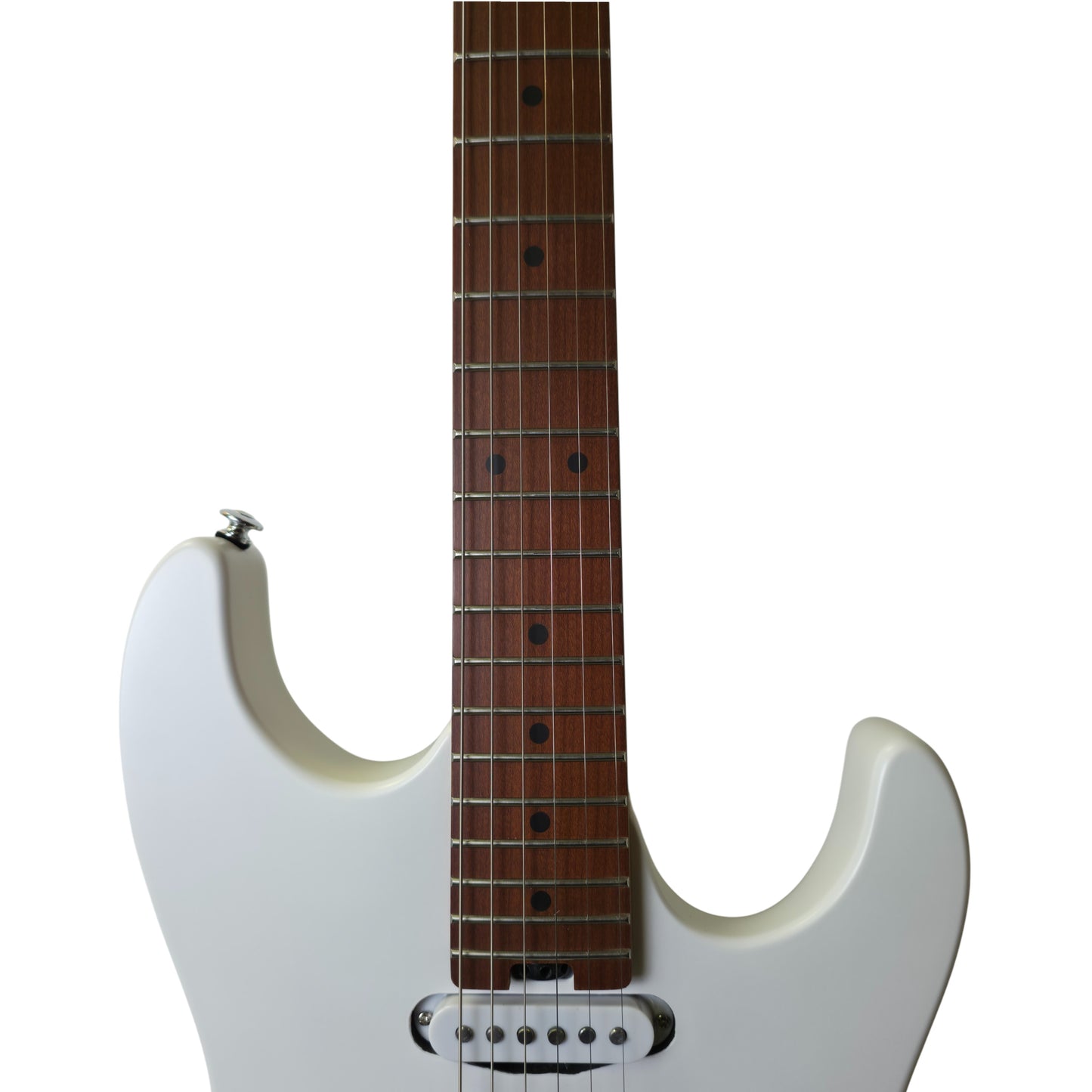Electric Guitar Soloking MS-1 Custom 22 HSS Flat Top In Satin White Matte