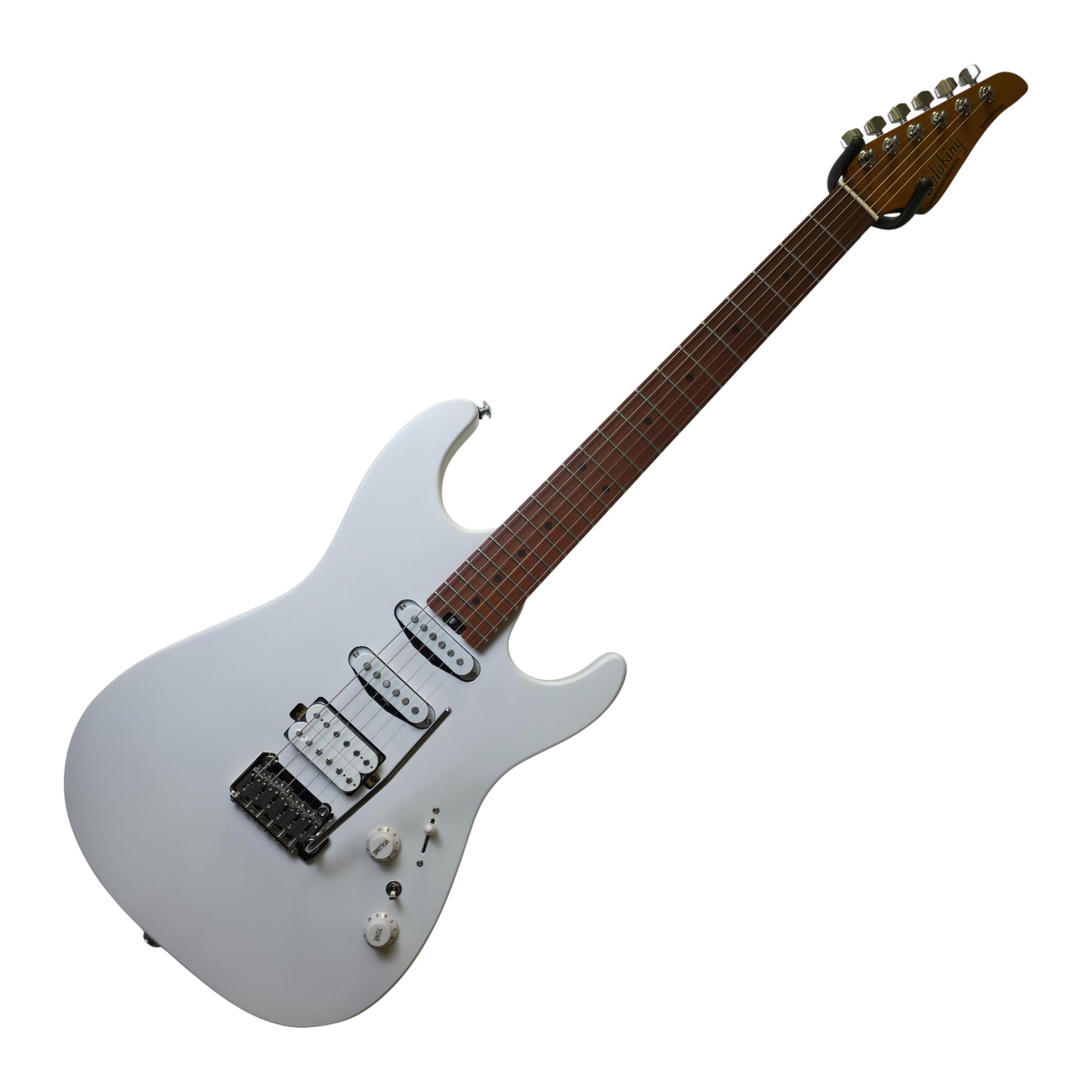 Electric Guitar Soloking MS-1 Custom 22 HSS Flat Top In Satin White Matte