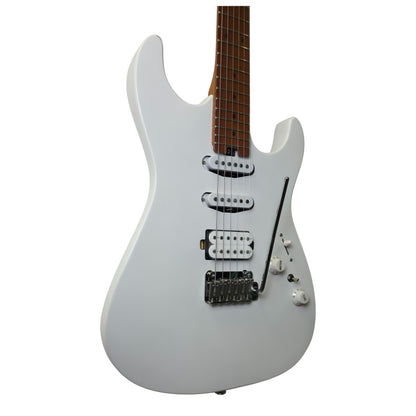 Electric Guitar Soloking MS-1 Custom 22 HSS Flat Top In Satin White Matte