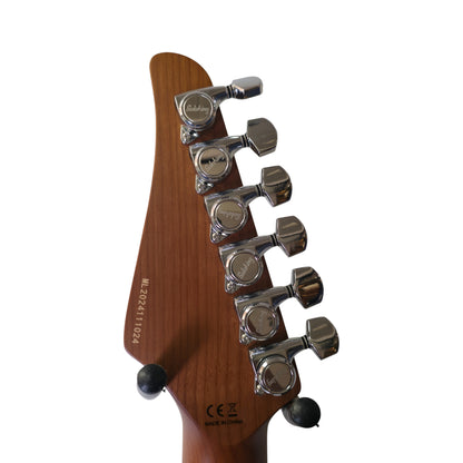 Electric Guitar Soloking MS-1 Custom 22 HSS Flat Top In Satin White Matte