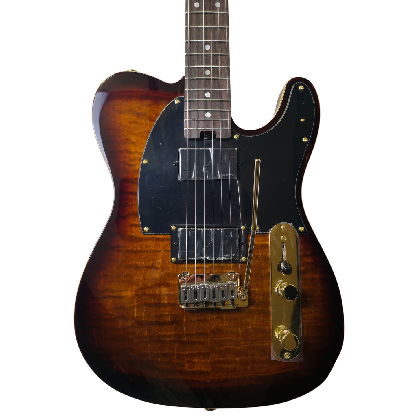 Electric Guitar Soloking MT-1 Fm 22 Deluxe HH Mod Fishman Fluence In Shaded Edgeburst