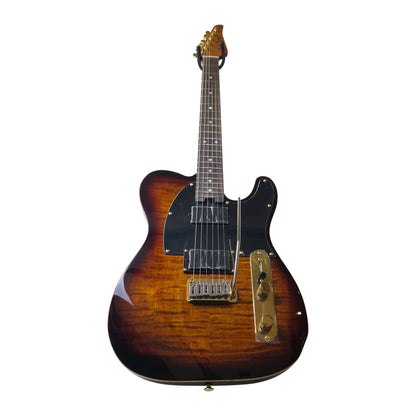 Electric Guitar Soloking MT-1 Fm 22 Deluxe HH Mod Fishman Fluence In Shaded Edgeburst