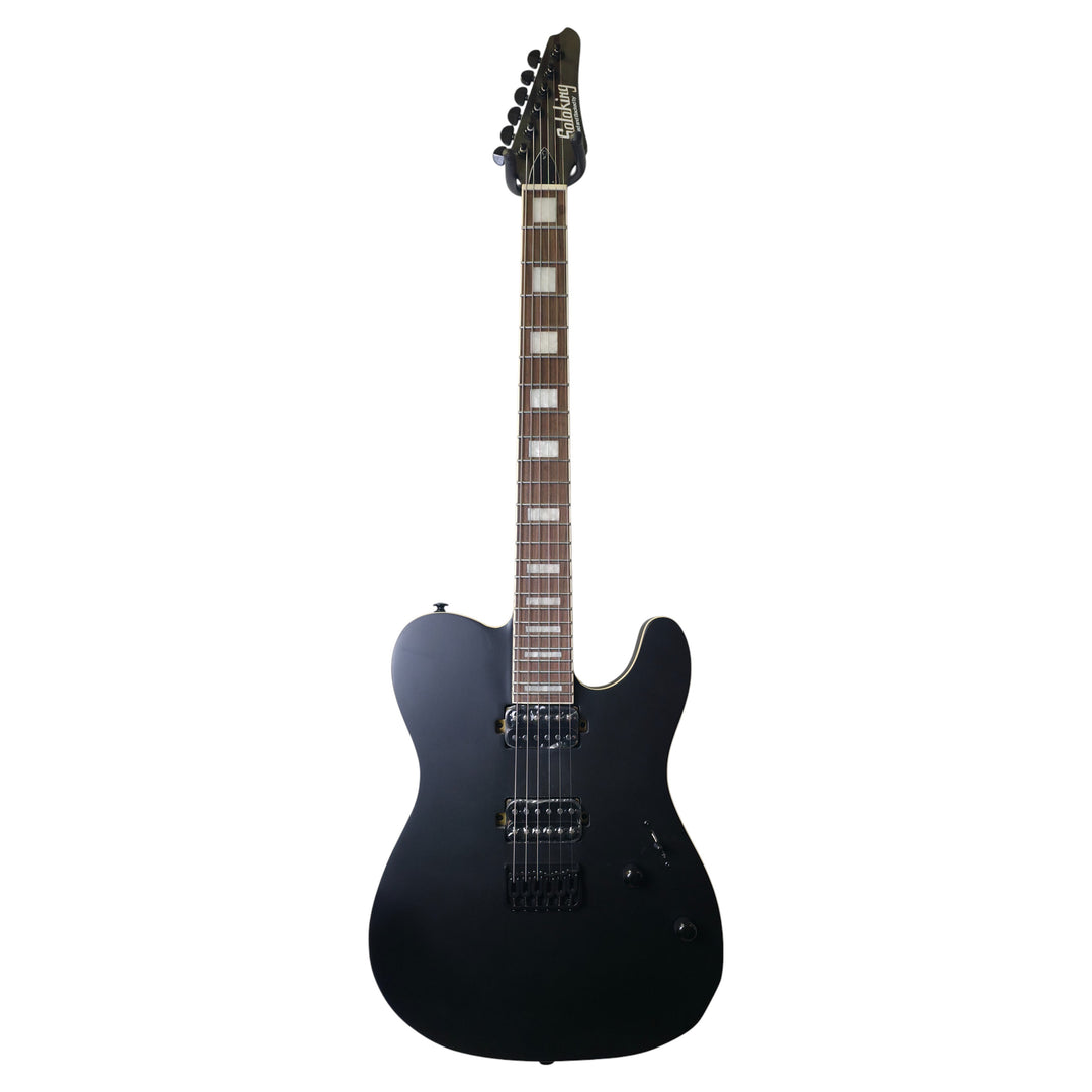 Electric Guitar Soloking MT-1 Deluxe HH 24 Neck Thru In Satin Black Matte Nafiri Special Run