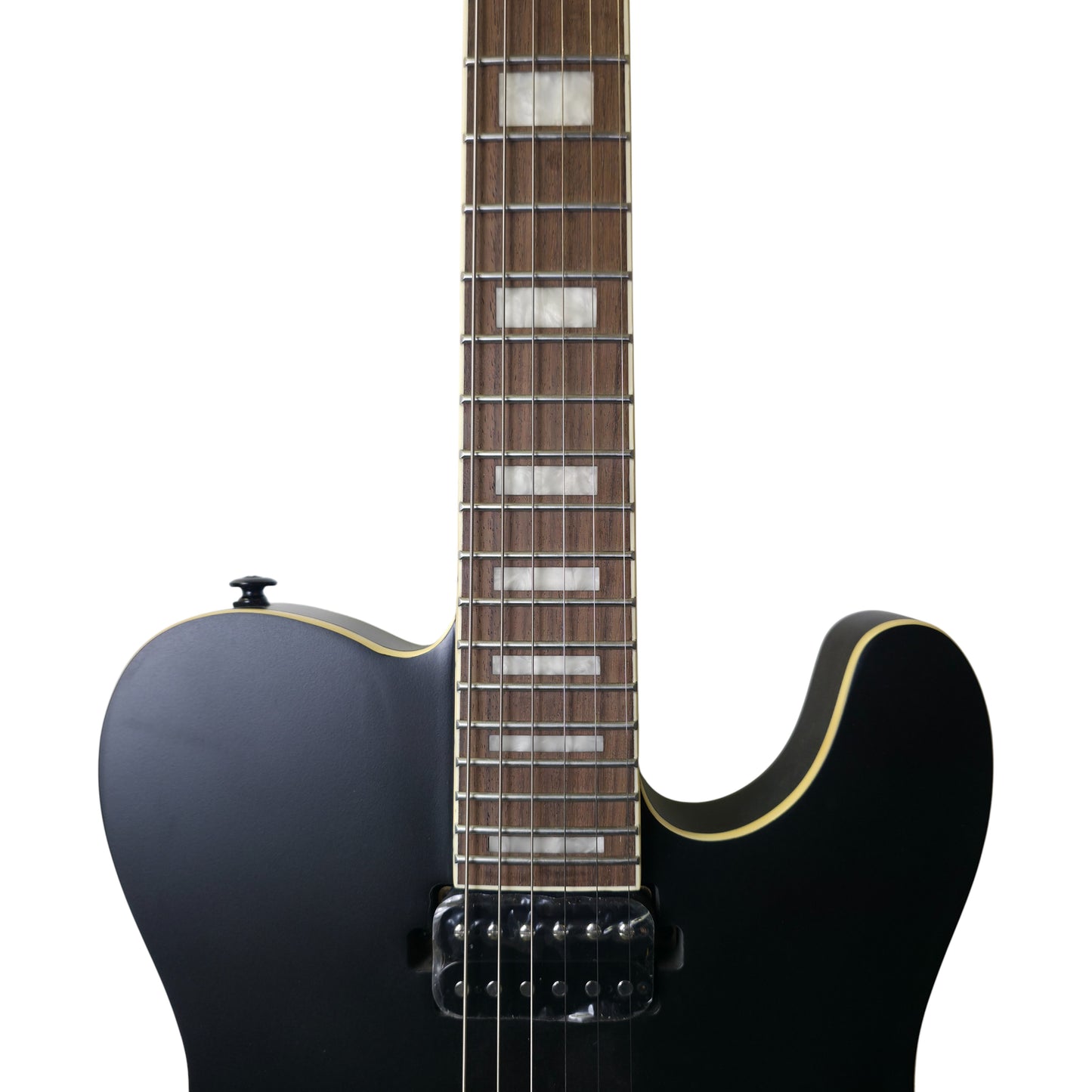 Electric Guitar Soloking MT-1 Deluxe HH 24 Neck Thru In Satin Black Matte Nafiri Special Run