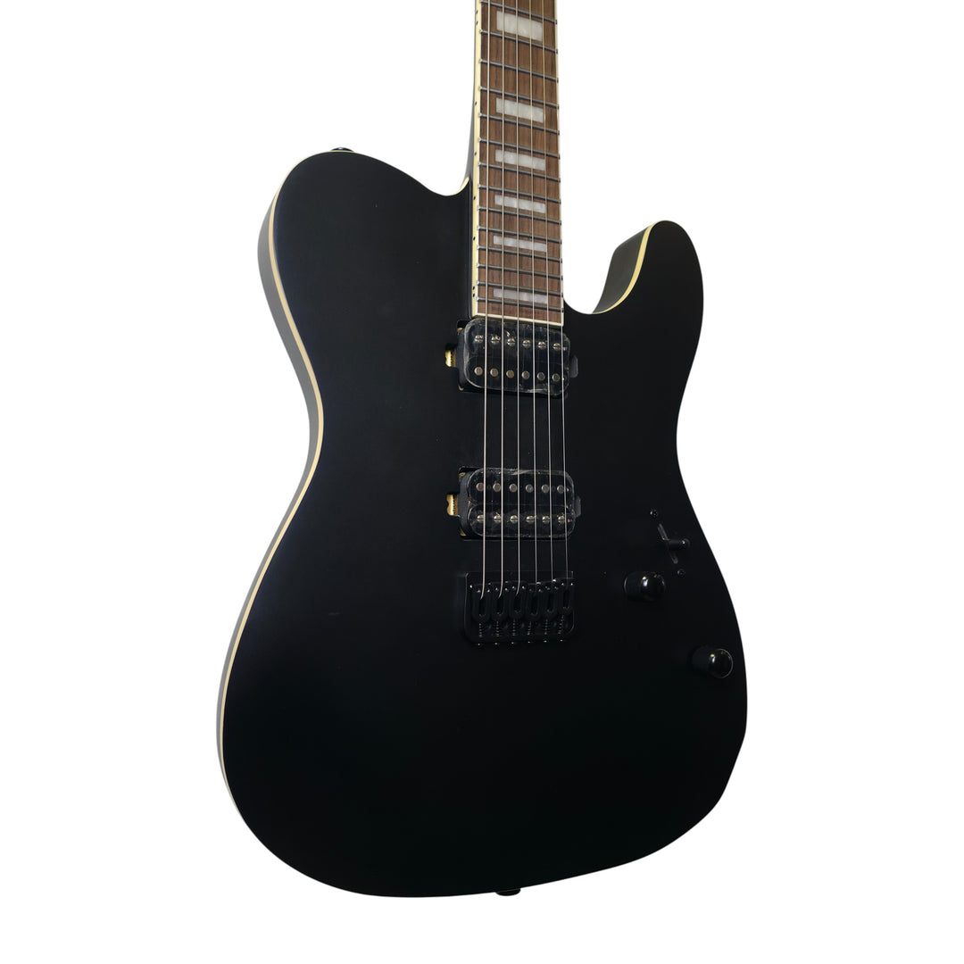 Electric Guitar Soloking MT-1 Deluxe HH 24 Neck Thru In Satin Black Matte Nafiri Special Run