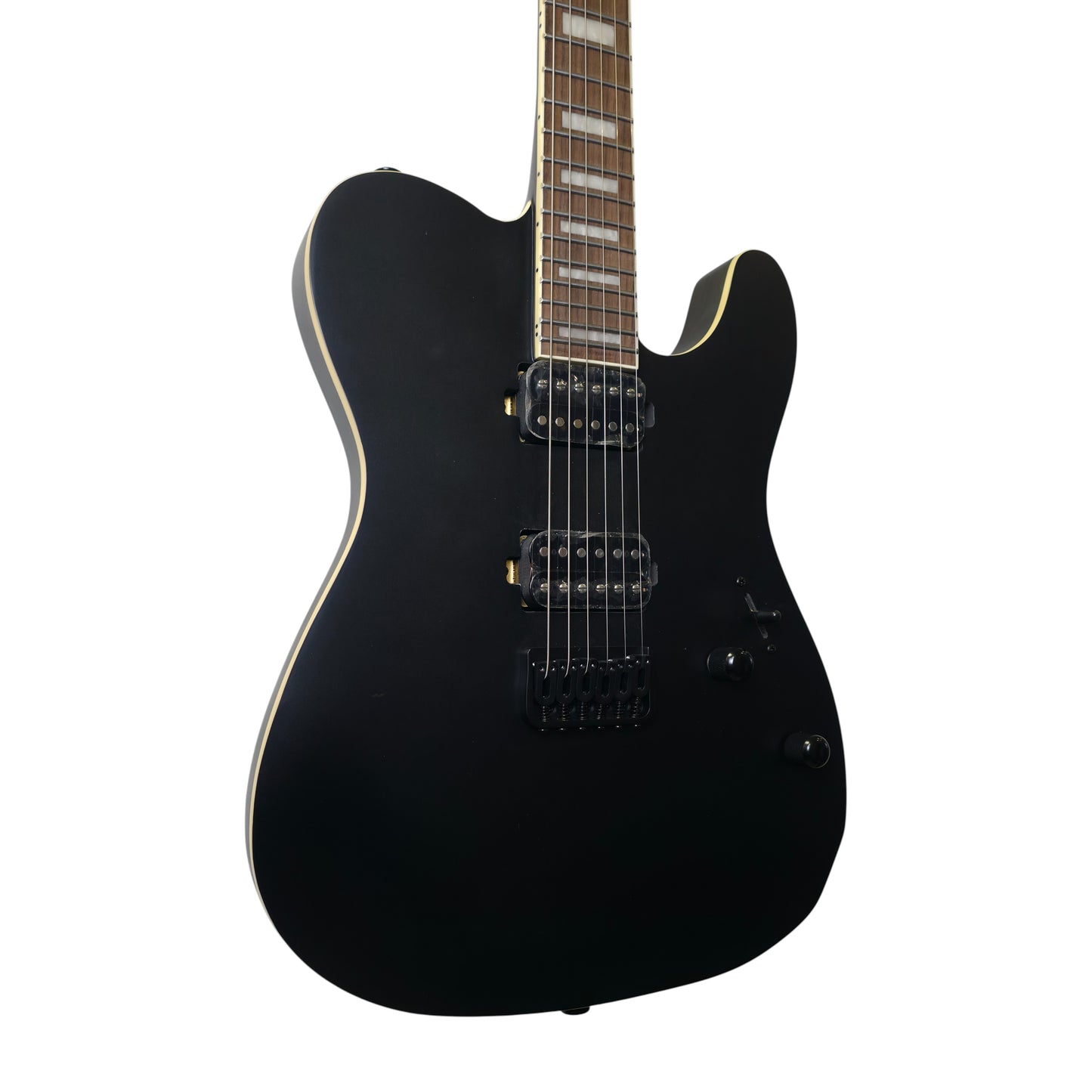 Electric Guitar Soloking MT-1 Deluxe HH 24 Neck Thru In Satin Black Matte Nafiri Special Run