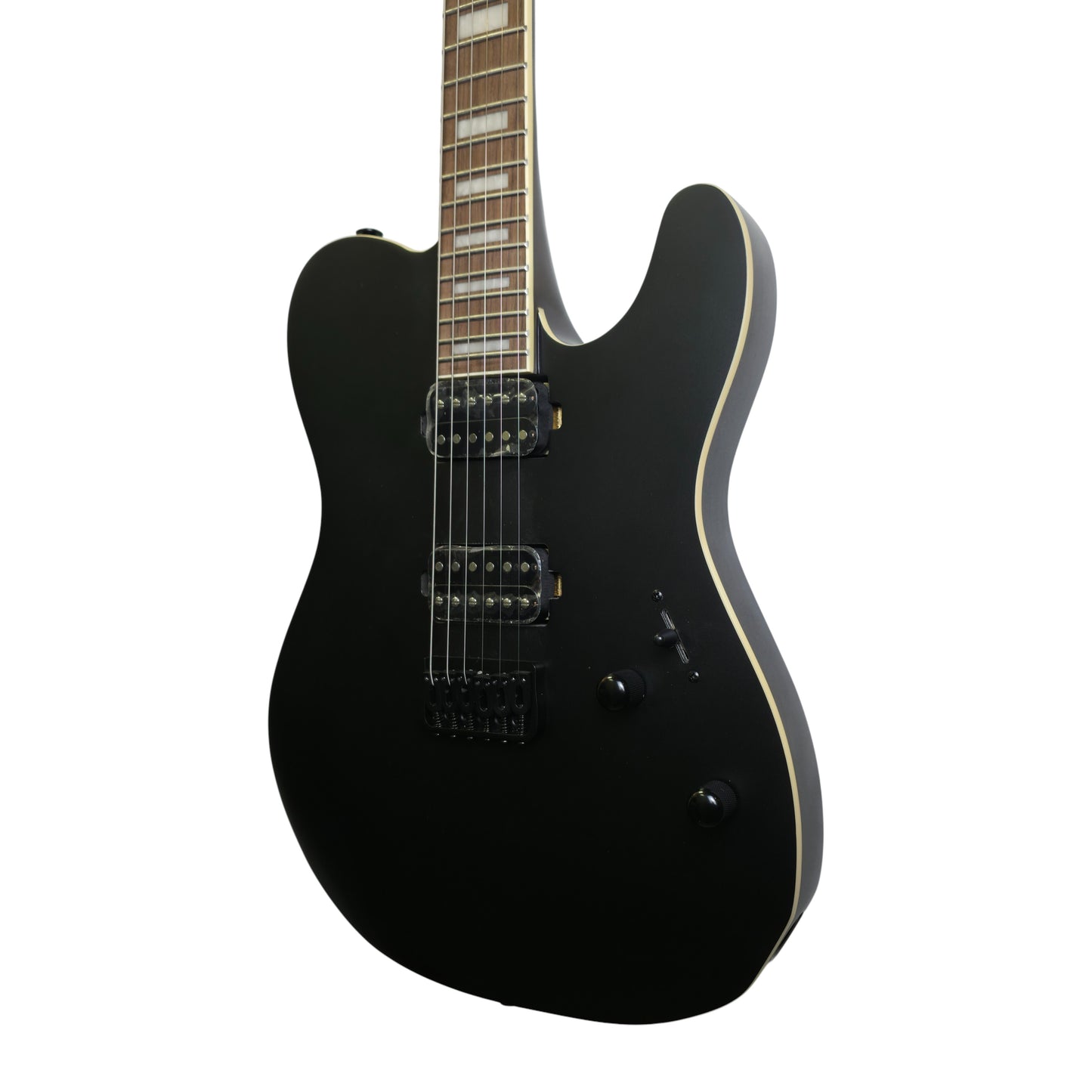 Electric Guitar Soloking MT-1 Deluxe HH 24 Neck Thru In Satin Black Matte Nafiri Special Run
