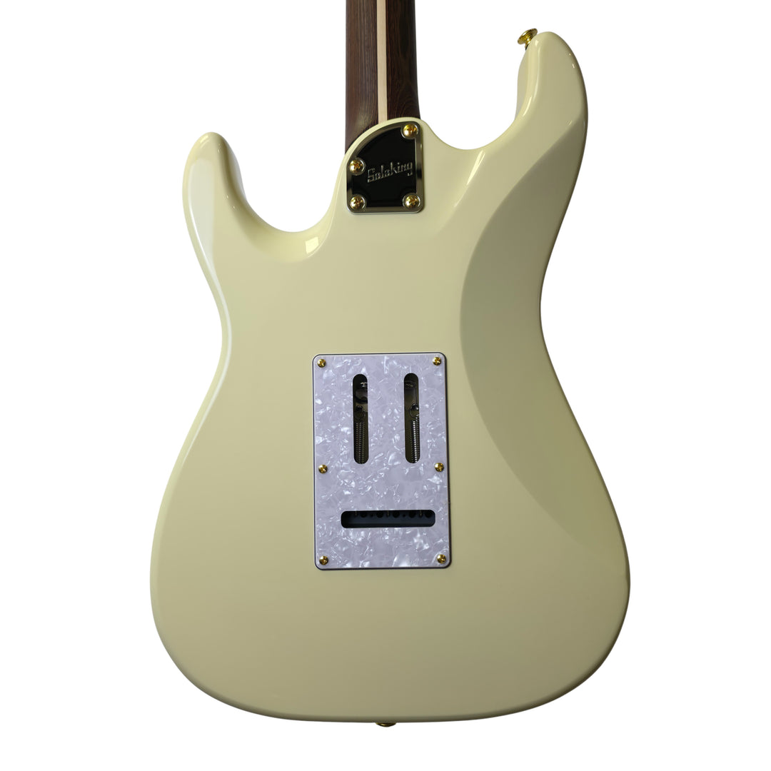 Electric Guitar Soloking MS-1 Classic Flat Top In Vintage White With One Piece Wenge Neck