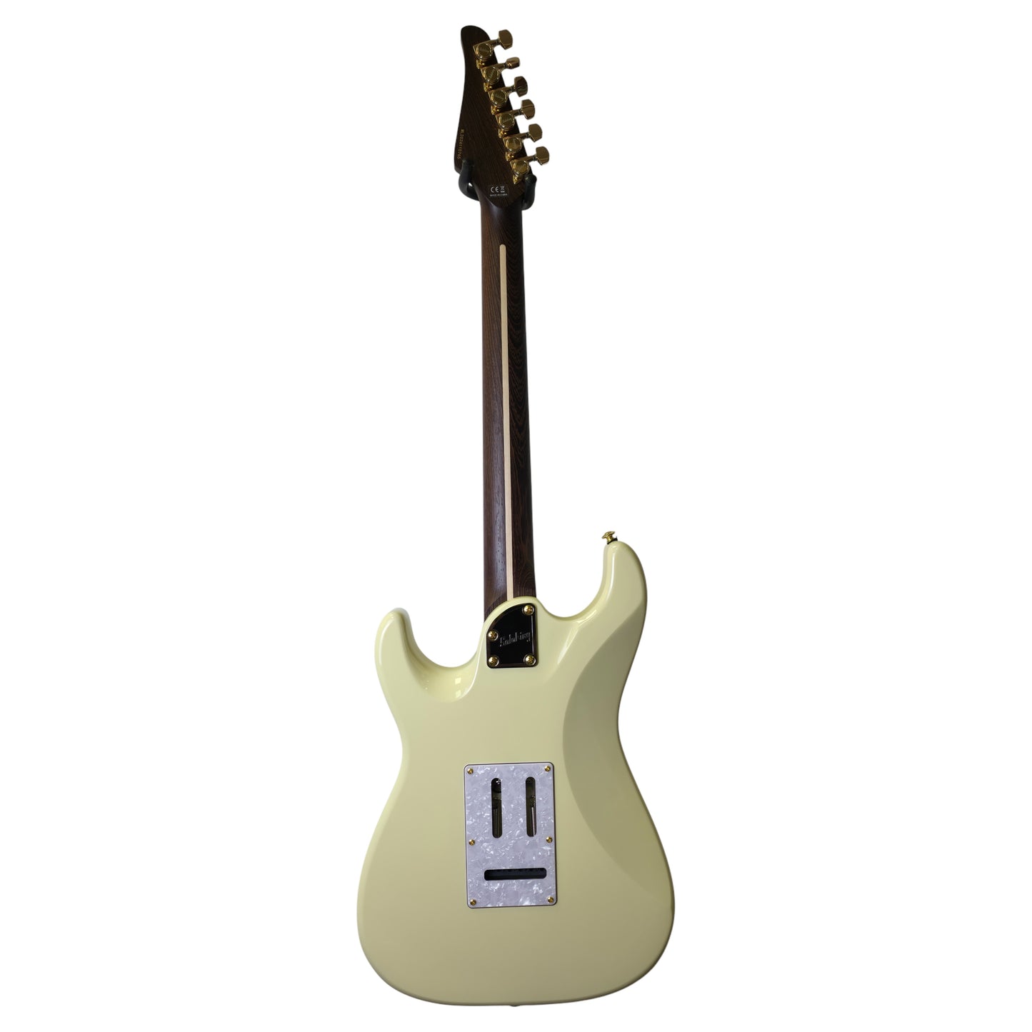 Electric Guitar Soloking MS-1 Classic Flat Top In Vintage White With One Piece Wenge Neck