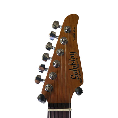 Electric Guitar Soloking MS-1 Custom 24 HSS Flat Top In Fire Wakesurf With Rosewood Fb Jescar