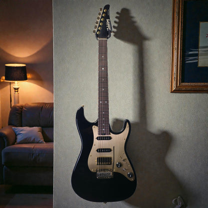 Electric Guitar Soloking MS-1 Classic MKII in Black Beauty Anodized Gold Pickguard