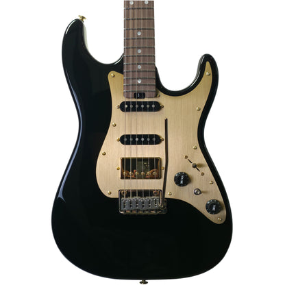 Electric Guitar Soloking MS-1 Classic MKII in Black Beauty Anodized Gold Pickguard