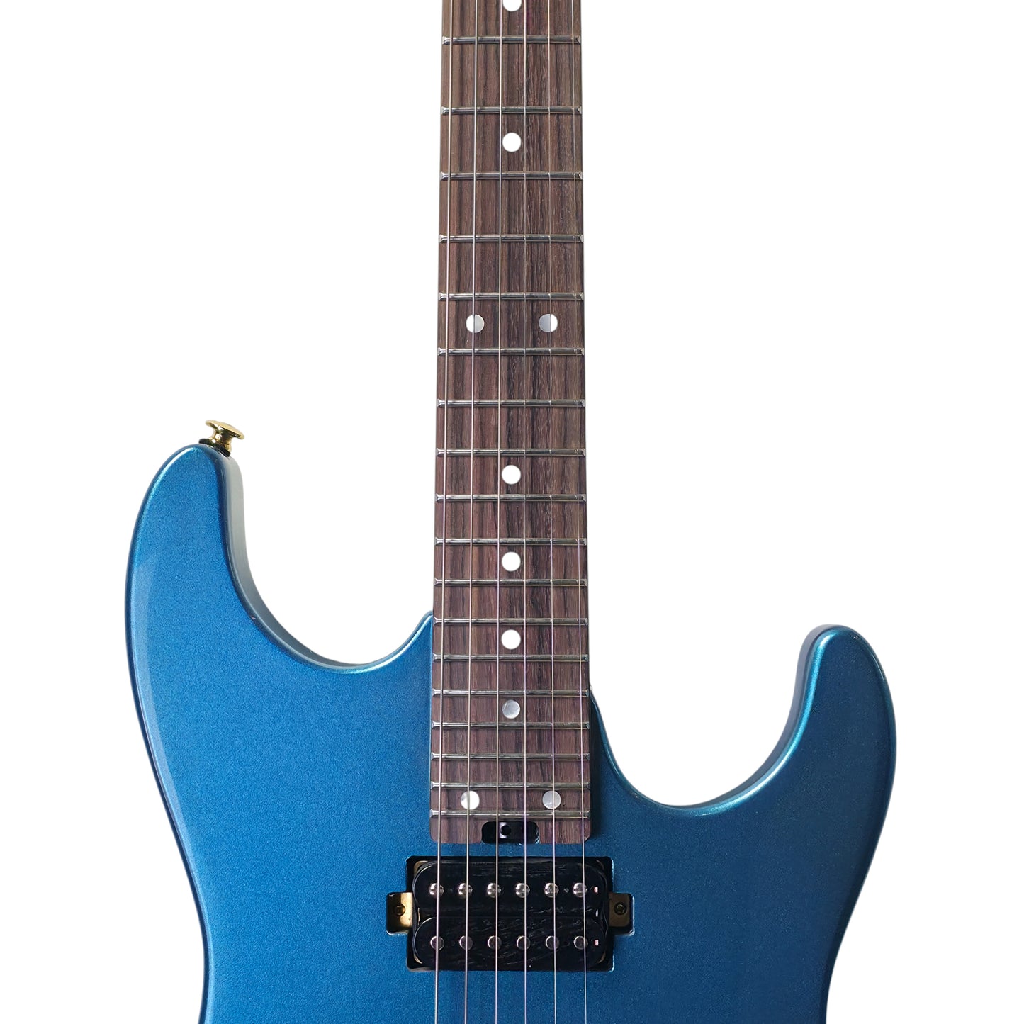 Electric Guitar Soloking MS-1 Custom 24 HH FR Flat Top in Miami Blue Nafiri Special Run