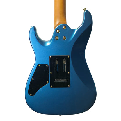 Electric Guitar Soloking MS-1 Custom 24 HH FR Flat Top in Miami Blue Nafiri Special Run