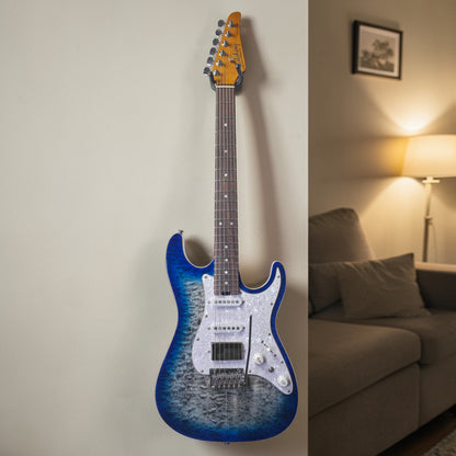 Electric Guitar Soloking MS-1 Classic MKII Flat Top in Iridium Blue Burst