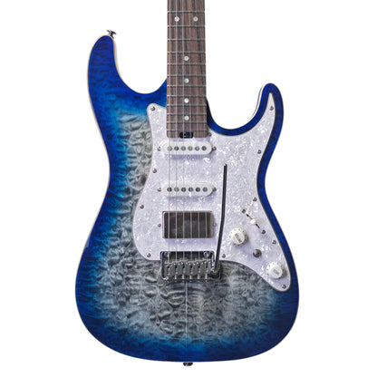 Electric Guitar Soloking MS-1 Classic MKII Flat Top in Iridium Blue Burst