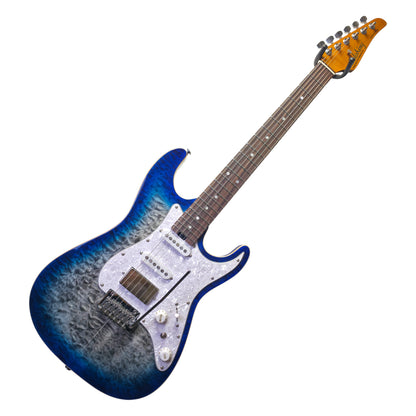 Electric Guitar Soloking MS-1 Classic MKII Flat Top in Iridium Blue Burst