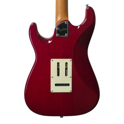 Electric Guitar Soloking MS-11 Classic MKII in Transparent Red with Roasted Maple FB and 5A Flame Top Nafiri Special Run