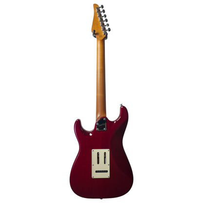 Electric Guitar Soloking MS-11 Classic MKII in Transparent Red with Roasted Maple FB and 5A Flame Top Nafiri Special Run
