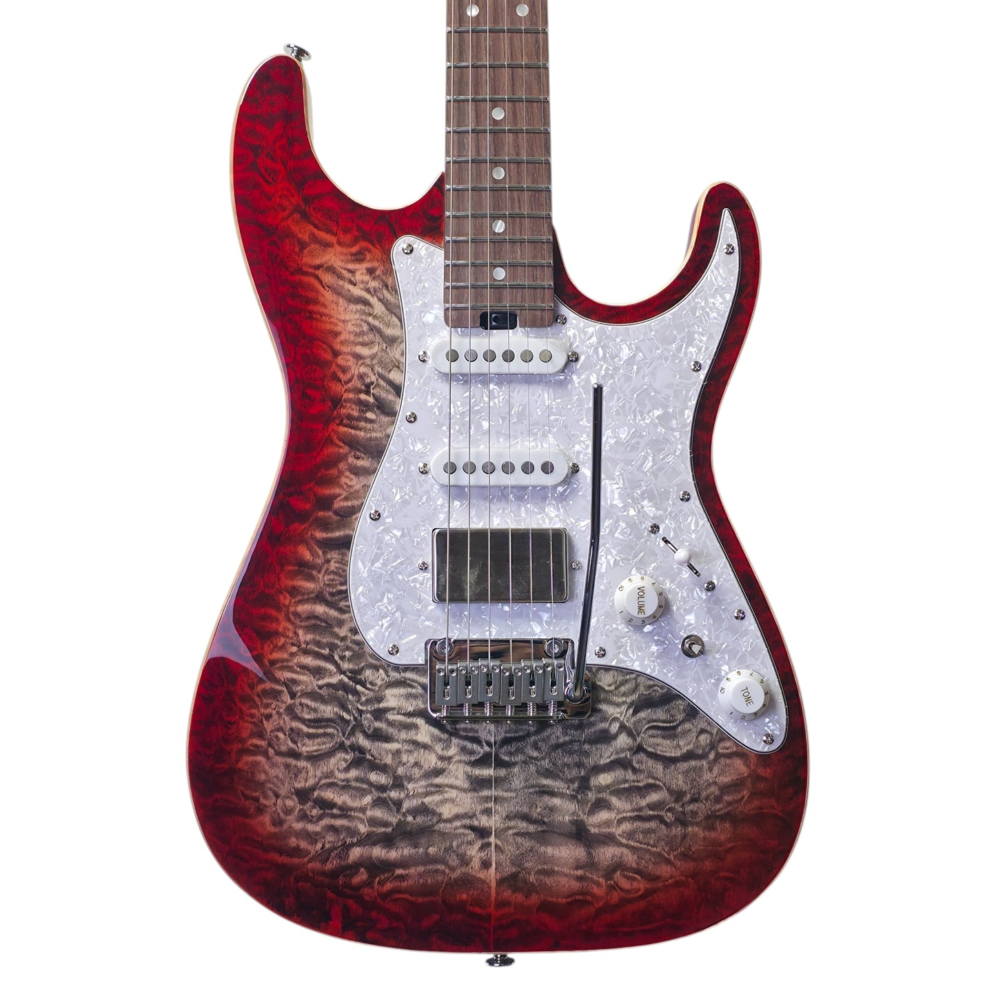 Electric Guitar Soloking MS-1 Classic MKII Flat Top in Sapphire Red Burst