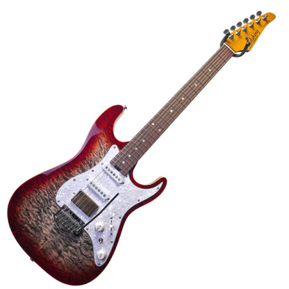 Electric Guitar Soloking MS-1 Classic MKII Flat Top in Sapphire Red Burst