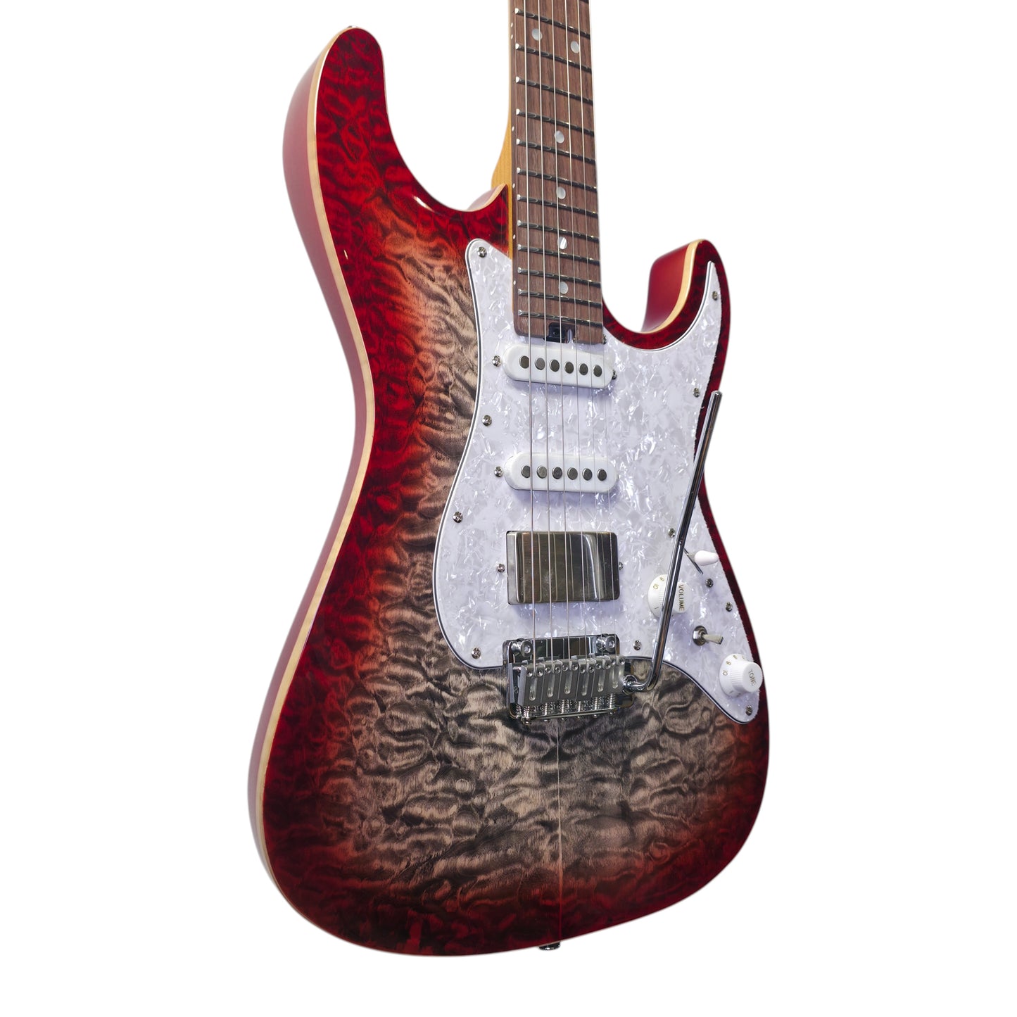 Electric Guitar Soloking MS-1 Classic MKII Flat Top in Sapphire Red Burst