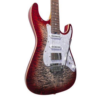 Electric Guitar Soloking MS-1 Classic MKII Flat Top in Sapphire Red Burst