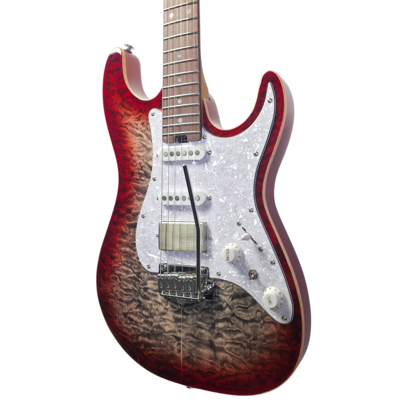 Electric Guitar Soloking MS-1 Classic MKII Flat Top in Sapphire Red Burst