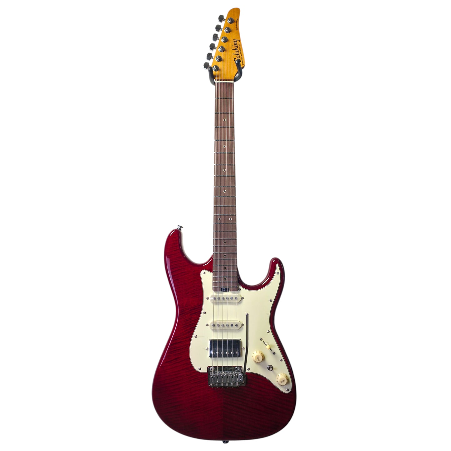 Electric Guitar Soloking MS-11 Classic MKII in Transparent Red with Rosewood FB and 5A Flame Top Nafiri Special Run