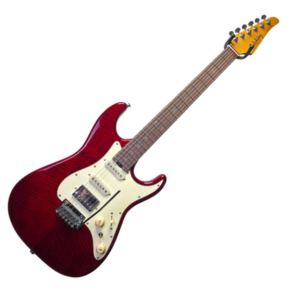 Electric Guitar Soloking MS-11 Classic MKII in Transparent Red with Rosewood FB and 5A Flame Top Nafiri Special Run