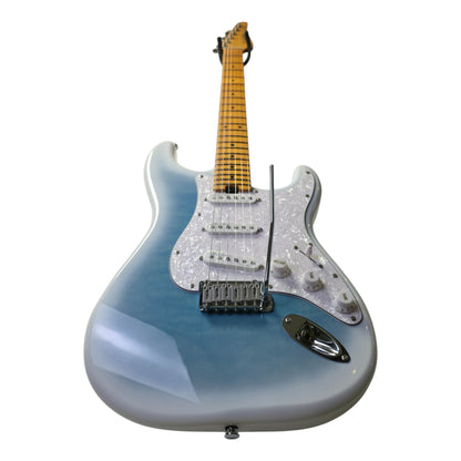 Electric Guitar Soloking MS-1 Classic SSS Quilt in Marble Blue Burst with Rosewood FB