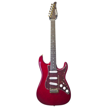 Electric Guitar Soloking MS-11 Classic SSS ASH in Crimson Red with One Piece Rosewood Neck