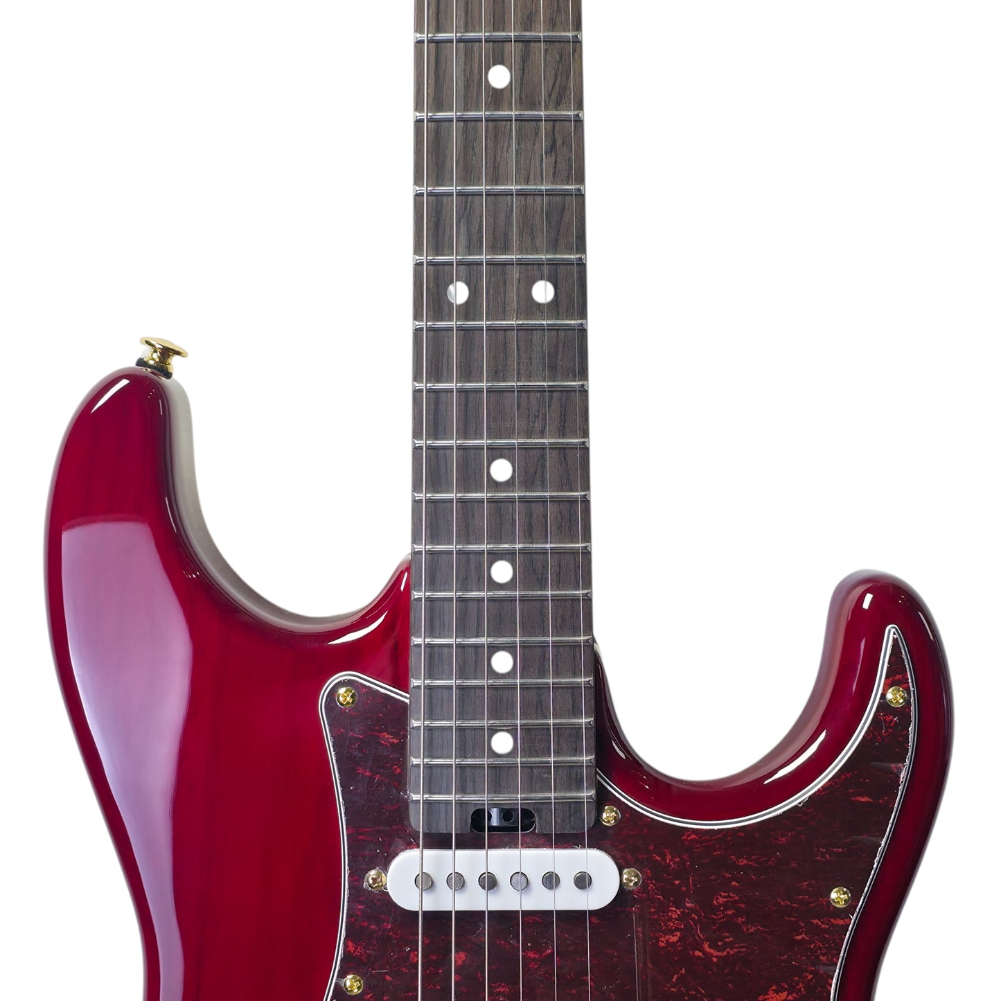 Electric Guitar Soloking MS-11 Classic SSS ASH in Crimson Red with One Piece Rosewood Neck