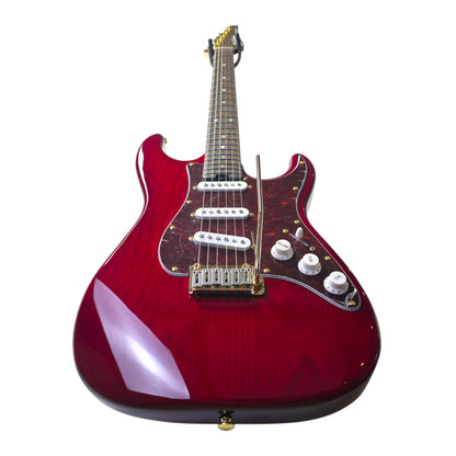 Electric Guitar Soloking MS-11 Classic SSS ASH in Crimson Red with One Piece Rosewood Neck