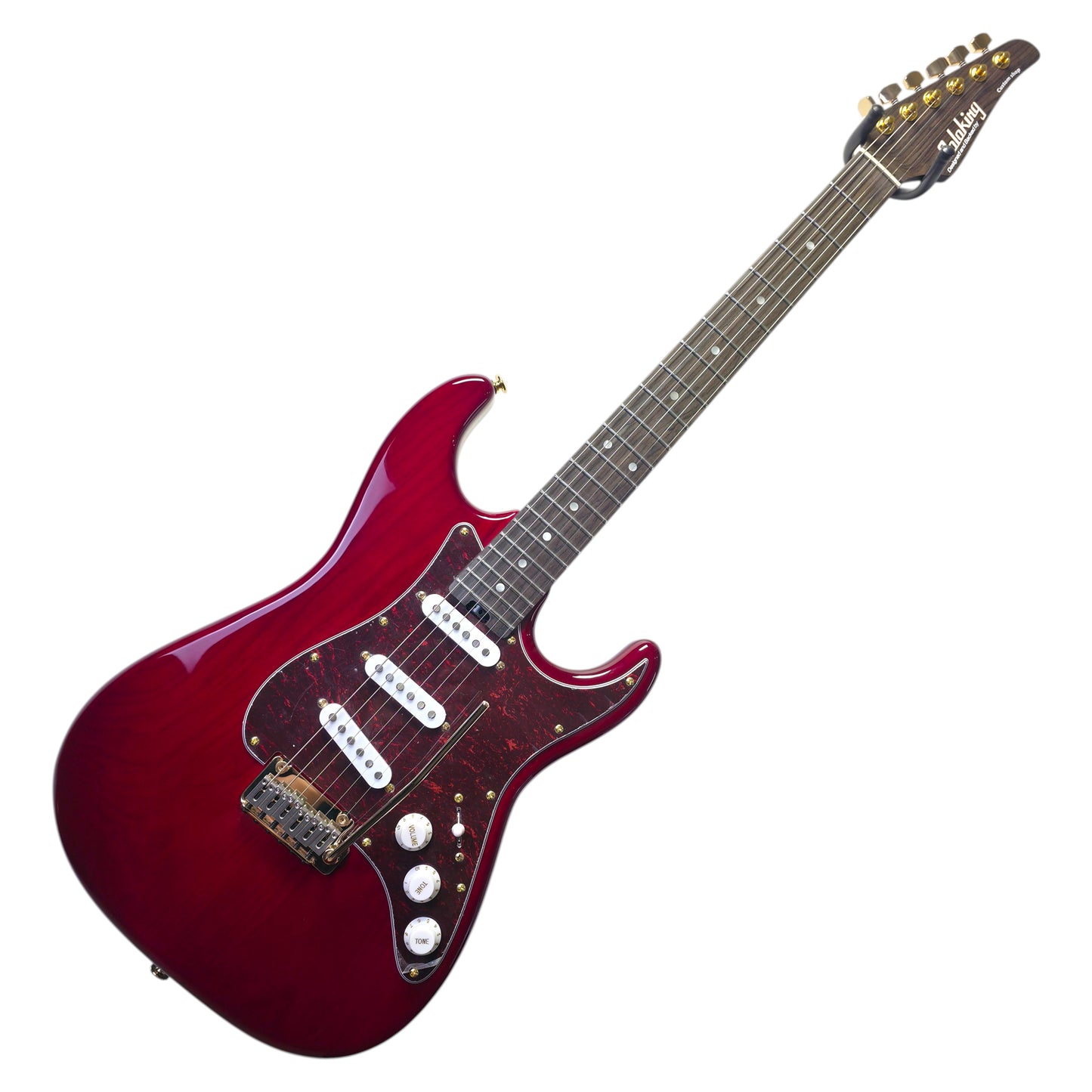 Electric Guitar Soloking MS-11 Classic SSS ASH in Crimson Red with One Piece Rosewood Neck