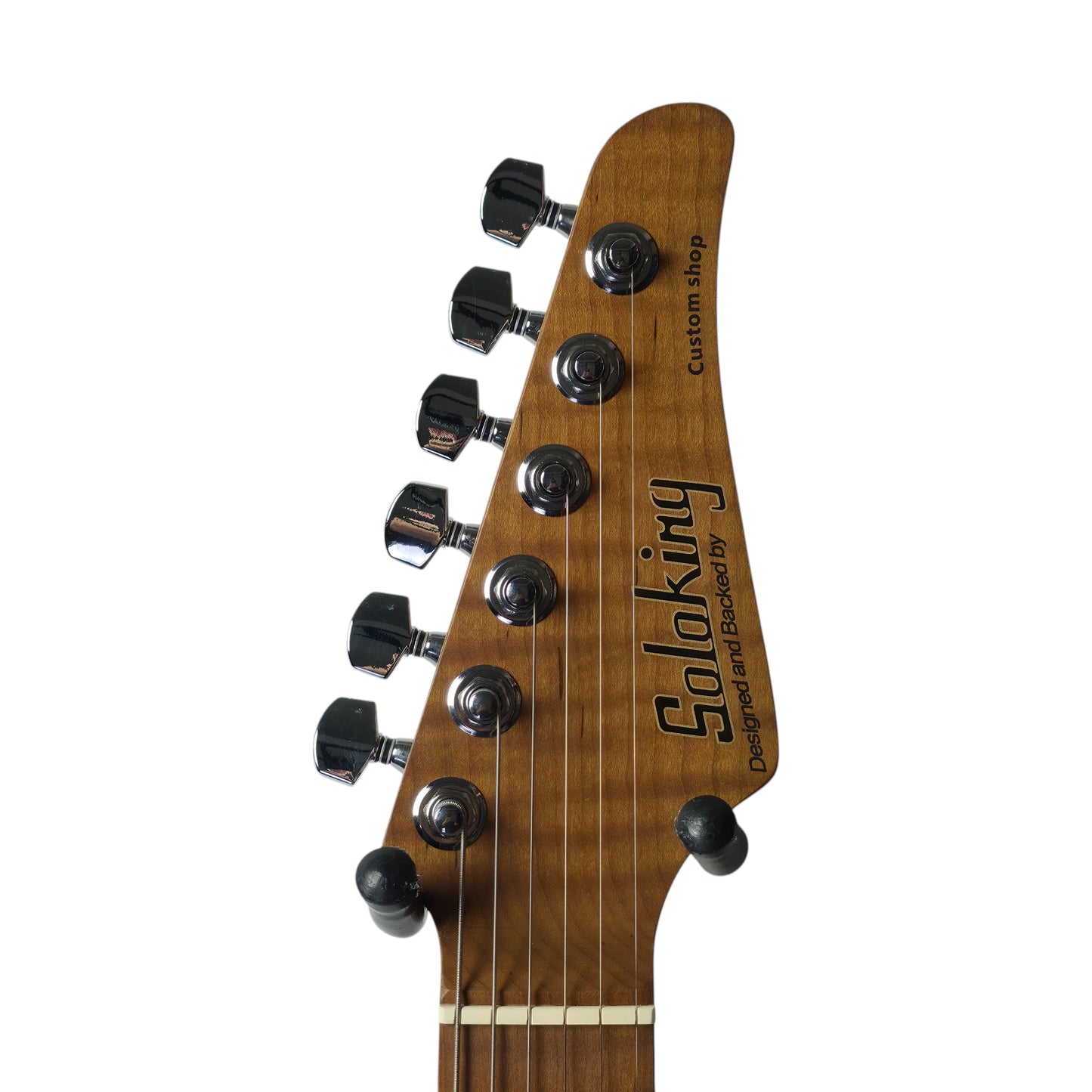 Electric Guitar Soloking Soloking MS-11 Classic with Roasted Flame Maple Neck in Black Nafiri Special Run