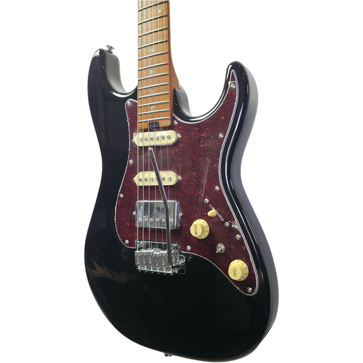 Electric Guitar Soloking Soloking MS-11 Classic with Roasted Flame Maple Neck in Black Nafiri Special Run