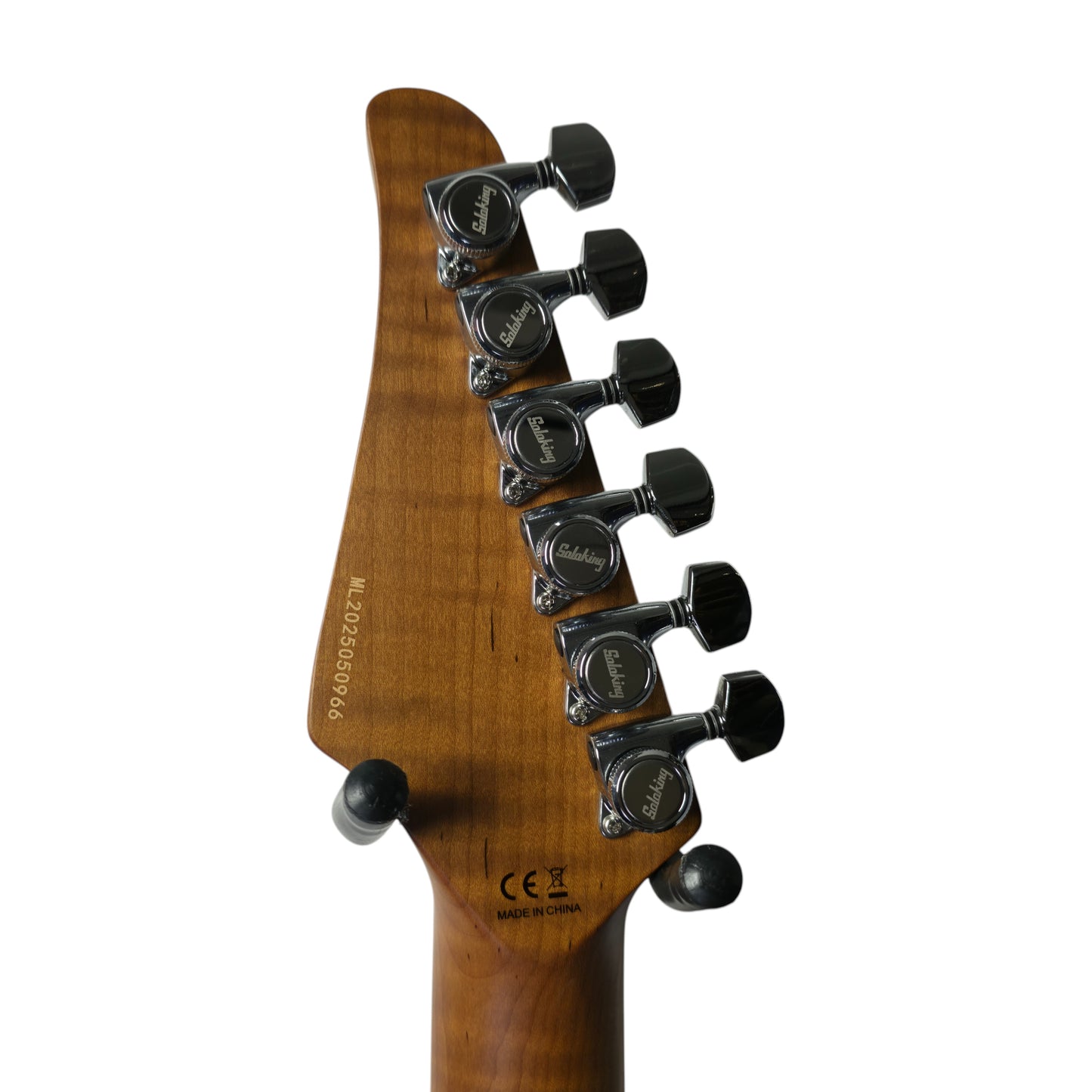 Electric Guitar Soloking Soloking MS-11 Classic with Roasted Flame Maple Neck in Black Nafiri Special Run