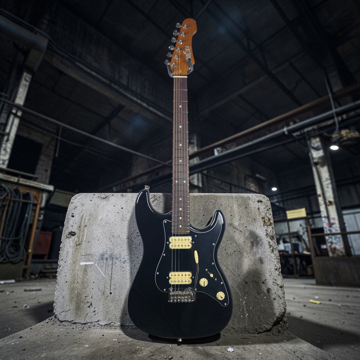 Electric Guitar Jet Guitars JS-400 BKR H Free Setup