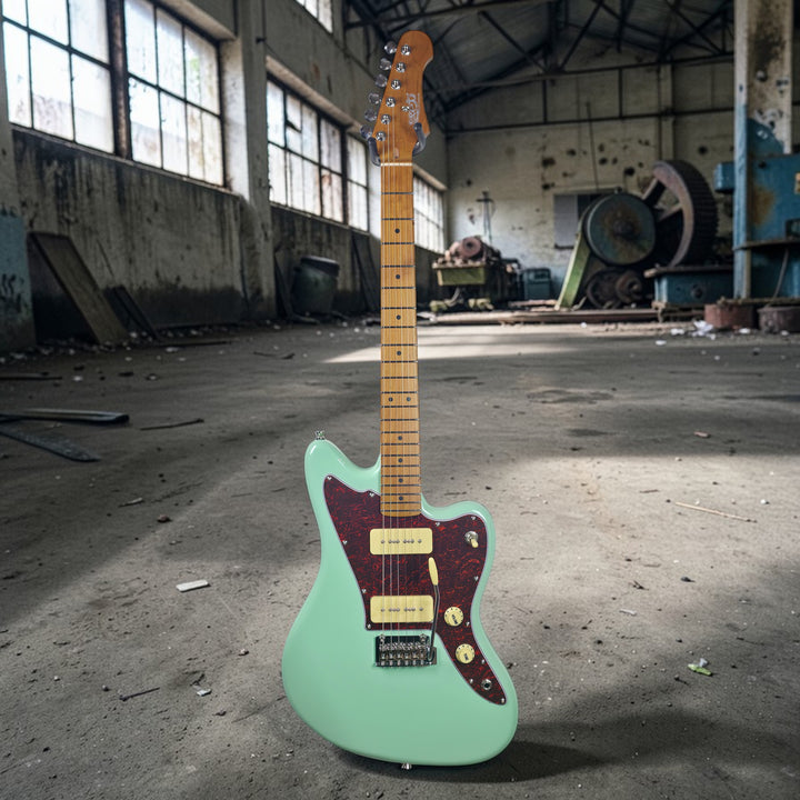 Electric Guitar Jet Guitars JJ-300 P90 SFG Free Setup