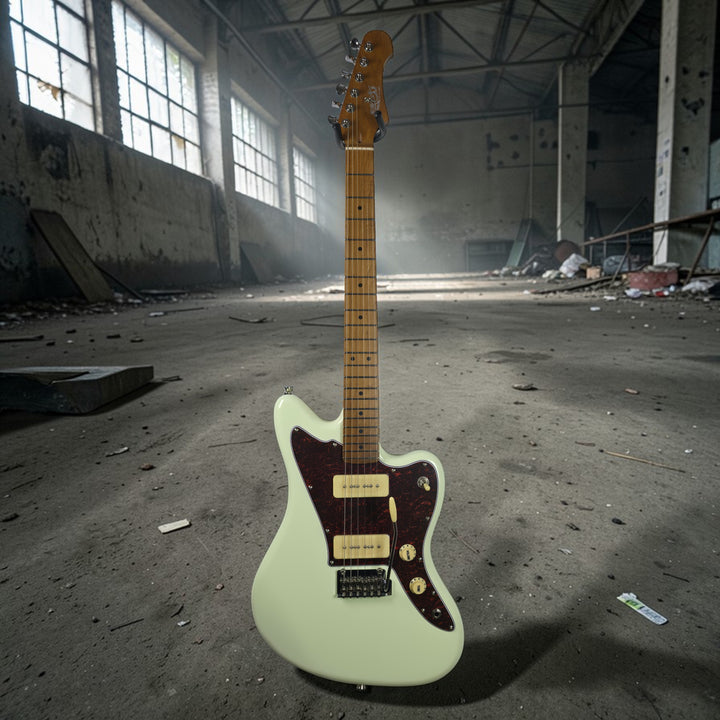 Electric Guitar Jet Guitars JJ-300 OW P90 Free Setup