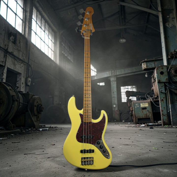 Electric Bass Jet Guitars JJB-300 VYW Free Setup