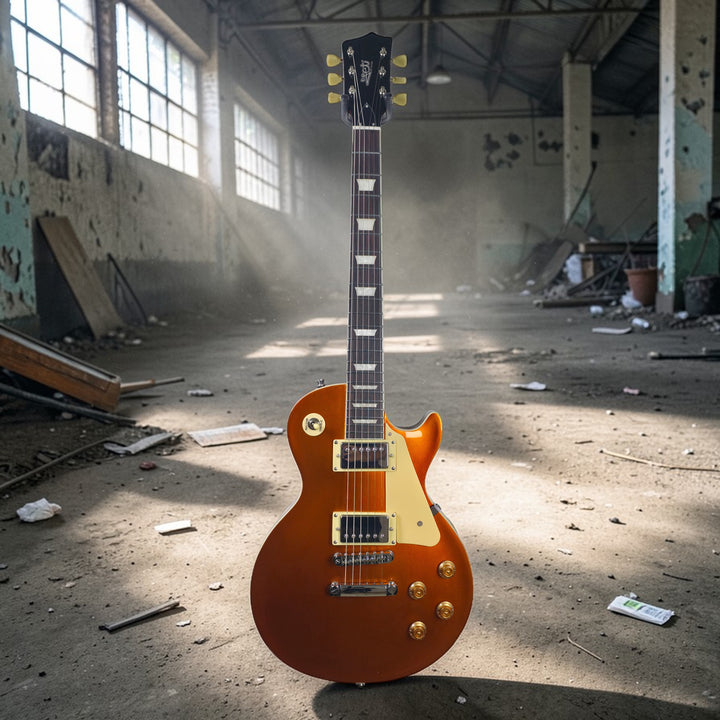 Electric Guitar Jet Guitars JL500 GD Goldtop Free Setup