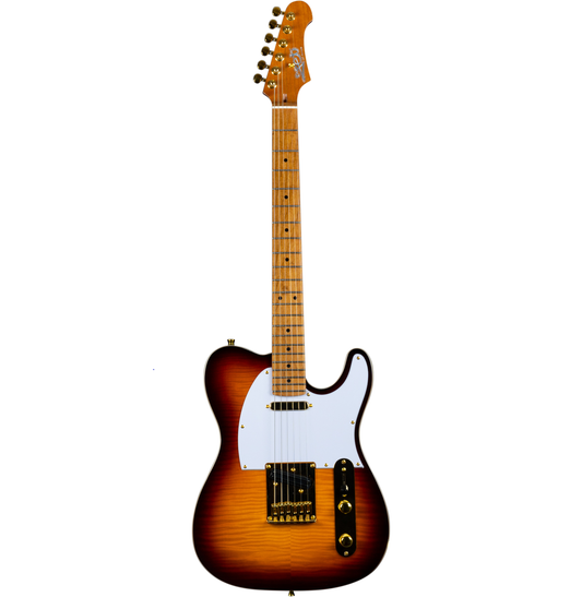 Electric Guitar Jet Guitars JT600 BSG Brown sunburst Free Setup
