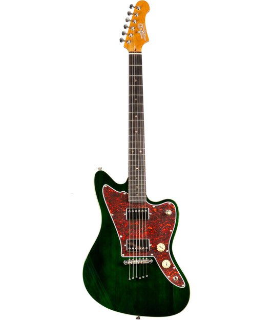 Electric Guitar Jet Guitars JJ350 GR R Green Free Setup