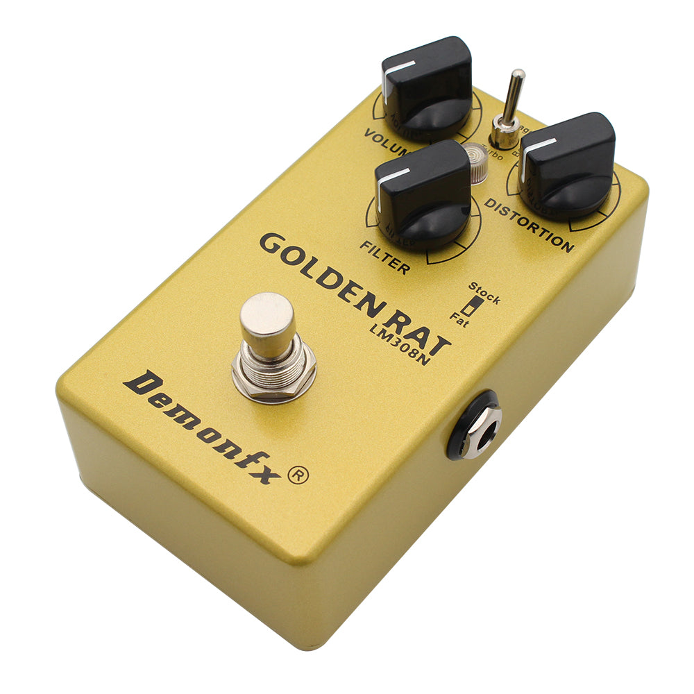 DemonFx Golden Rat Distortion Pro Co RAT Clone Pedal